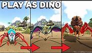 EVOLVING INTO THE QUEEN OF ALL SPIDERS | PLAY AS DINO | ARK SURVIVAL EVOLVED