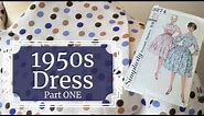 Making a Vintage Dress from 1959 using a Vintage Sewing Pattern - Simplicity 3274 | Part ONE