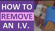 How to Remove an IV Catheter (Discontinue Peripheral IV in Dorsum of Hand) Nursing Skill