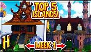 Hypixel Skyblock - Top 5 Best Islands (Week 1 Winners)