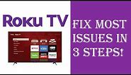 How To Fix Almost All Roku TV Issues/Problems in Just 3 Steps - Roku Not Working Restart Update