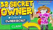 ALL 32 SECRET OWNER CODES IN UNBOXING SIMULATOR! Roblox