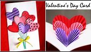 DIY Valentine Card | Handmade Popup Card for Valentine's Day | 3D Hearts Card [REUPLOAD]