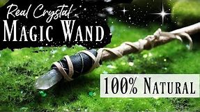 How to make a REAL Magic Crystal Wand DIY ♥ 100% Natural Wand Tutorial without Glue! ♥ #MagicWands