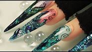 Mermaid Tails Nail Art