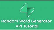 How to Create a Random Word Generator API Using Supabase