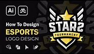 How To Make Esports Logo Design | Adobe Illustrator Tutorial