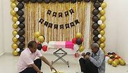 2 elderly friends give birthday surprise to childhood friend - senior citizens party decoration #party #decoration #seniorcitizens #elderly