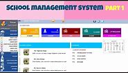 How to Create School Management System in Visual Studio Part 1 Using Material Skin FrameWork c#