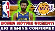 LATEST NEWS LAKERS GET A STAR! ANDREW WIGGINS JOINS THE PURPLE AND GOLD TEAM! lakers news today
