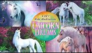 Sleep Meditation for Kids | UNICORN DREAMS | 4 in 1 Bedtime Stories for Kids About Unicorns