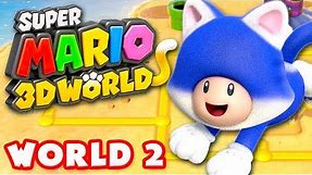 Super Mario 3D World - World 2 100% (Nintendo Wii U Gameplay Walkthrough)