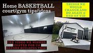 Gym Basketball Court/barn Build 2023. Step by step process of our basketball court buidling/gym