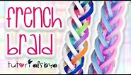 NEW French Braid Rainbow Loom Monster Tail Bracelet Tutorial | How To
