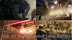 10 [EPIC] Sci-Fi massive land battles movie scenes (Non-Marvel or DC)