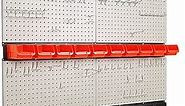 Ultrawall Pegboard Wall Organizer, 48X 36 inch for Garage Storage with Hooks, Storage Bins, Tool Panel Organizer