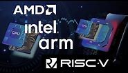 What are the differences ARM, x86 or RISC-V?