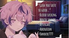 Cute Vampire Boy Hypnotises you and Drinks your Blood【M4A, Blood sucking, Mouth sounds, Adoration】
