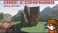 Build a house in 40 seconds! One Command House : Minecraft 1.12