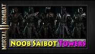 ALL 5 NOOB SAIBOT CHARACTER STAGES | Mortal Kombat 11 | Gear Skins MK11 Showcase Towers of Time