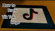 How to draw Tik Tok logo | Drawing Tik Tok logo for beginners