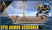Atlas MMO Armored Schooner Build