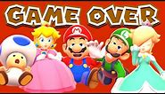 Super Mario 3D World - Game Over (All Characters)