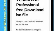 How to Download Windows XP Professional iso full setup