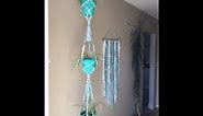 How to make a - 3 TIER MACRAME PLANT HANGER IN 3 COLOURS
