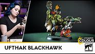 How To Paint Ork Warboss Ufthak Blackhawk | Intermediate Level | Warhammer 40,000