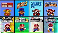 Evolution of Super Mario Bros. Series GAME OVER Screens