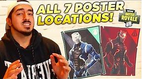 WHERE TO FIND ALL 7 CARBIDE/OMEGA POSTERS to SPRAY OVER in Fortnite! (Week 6 Challenge)