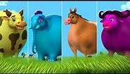 Giant Funny Animals - Live | Funny Fat Animals Comedy Compilation | Cow, Elephant, Cat, Dog, Horse