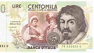 Banconote, 100mila lire: da Manzoni a Caravaggio, quale valgono di più