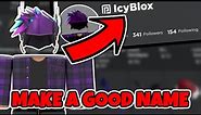 How To Think Of A Good Roblox Username