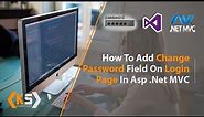 Step-by-Step Guide: Adding Change Password Functionality in ASP.NET MVC Web Application with Example