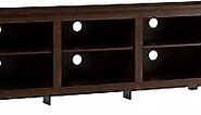 Walker Edison Wren Classic Brown TV Media Console Entertainment Center for 80 Inch Television with Storage Cubby, 70 Inch