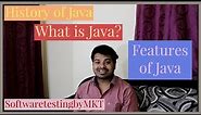 Introduction to Java | History of Java | Features of Java | SoftwaretestingbyMKT