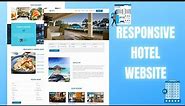 Create A Responsive Hotel Website Design Using HTML - CSS - JAVASCRIPT