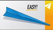 EASY Paper Airplane That Flies REALLY Far! How to Make the BEST Paper Airplane for Distance — Bolt