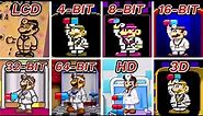 Dr. Mario LCD vs 4-BIT vs 8-BIT vs 16-BIT vs 32-BIT vs 64-BIT vs HD vs 3D