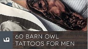 60 Barn Owl Tattoos For Men