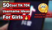 Cute Tik Tok usernames ideas for girls|50 cute Tik Tok username |TikTok username suggestions
