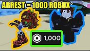 FIRST TO ARREST ME WINS 1000 ROBUX | Roblox Jailbreak Challenge