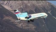 Groznyi Avia Yak-42D (RA-42365) heavy takeoff at Innsbruck Airport