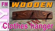 DIY Wooden Clothes hanger.