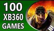 Top 100 Xbox 360 Games (Alphabetical Order)