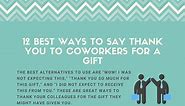 12 Best Ways to Say Thank You to Coworkers for a Gift