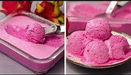 Dragon Fruit Ice Cream Recipe | Easy Homemade Ice Cream Recipe | Yummy