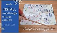 How to Hang Your Large Art Easily With Wood Hangers